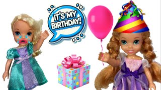 Oops Annia Stole MY Birthday  🎁 Anna and Elsa Toddlers Birthday Mix Up 🎈 [upl. by Htebi]