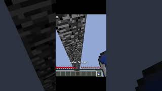 World 🌍 highest limit to world 🌍 deepest limit clutch with water bucket 🪣minecraft minecraftshorts [upl. by Nhojleahcim24]