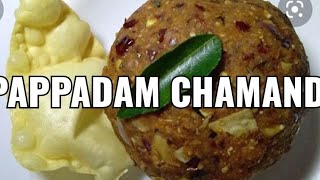 pappadam chamandiപപ്പടം ചമ്മന്തിMalayalam recipe [upl. by Eleonora]