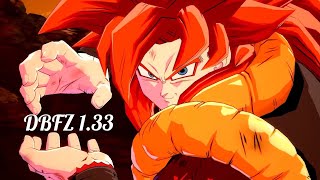 New SSJ4 Gogeta combos DBFZ 133 New Patch [upl. by Aruasi]