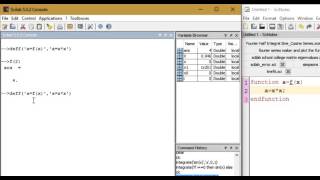 Functions in Scilab Part 2 TUTORIAL using deff [upl. by Alyad941]