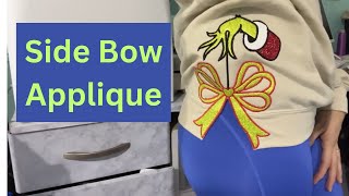 Side Bow Appliqué  Split Bow Sweatshirt [upl. by Aierb564]