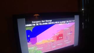 VERY CREEPY TORNADO WARNING ON TV EAS 1268 [upl. by Virginia]