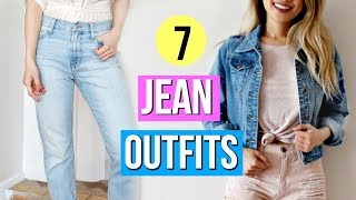 How to Style Jeans 7 Outfit Ideas [upl. by Dove]