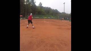 Jogada brilhante na cruzada  subscribe tennis shorts [upl. by Salmon386]