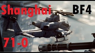 BF4 Pro Attack Heli Gameplay 710  Siege of Shanghai AH1Z  Turbopummel  Conquest Large HD [upl. by Ahsieyk]