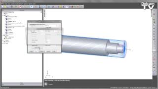 Tailstock Support  FeatureCAM 2014 [upl. by Ahseined]