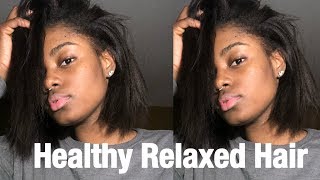 HOW I MAINTAIN HEALTHY RELAXED HAIR [upl. by Aikan]