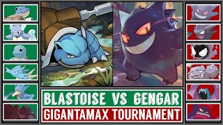 Semifinal GMAX BLASTOISE vs GMAX GENGAR  Gigantamax Pokémon SwordampShield Tournament Battle 6 [upl. by Darrelle87]