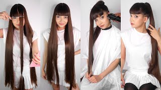 Hair2U  Yan Haircut Part 1 Bangs and Nape Buzz Preview [upl. by Aymer]