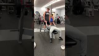 225 for 10 reps 16 years old [upl. by Nivi]