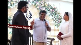 ആനുകാലിക പ്രസക്തിയുള്ള വിവാഹ സന്ദേശം  Pastor Chase Joseph  Wedding  Nikhil With Sharon [upl. by Hsizan]