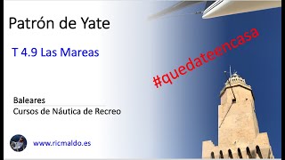 Patrón de Yate  Tema 49 Las mareas [upl. by Dusa]