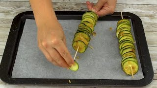 Spiedini di zucchine al forno come servire in modo originale un contorno sfizioso [upl. by Acilgna]