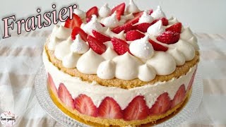 TRÈS BONNE RECETTE  Fraisier  Delicious French Recipe  Strawberry cake english subs [upl. by Neelram]