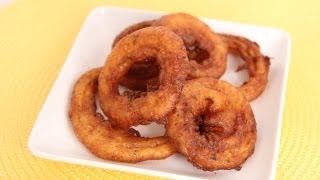 Homemade Onion Rings Recipe  Laura Vitale  Laura in the Kitchen Episode 606 [upl. by Bealle468]