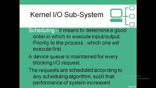 Kernel Input Output subsystem [upl. by Tnomed]