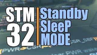 STM32 Standby  sleep Mode tutorial [upl. by Yraeht714]