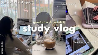 STUDY VLOG 📝 final exams intense cramming how i make my study guides last days of undergrad [upl. by Anaicilef]