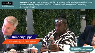 Probation Oversight Commission Meeting 91224 [upl. by Ettenay]