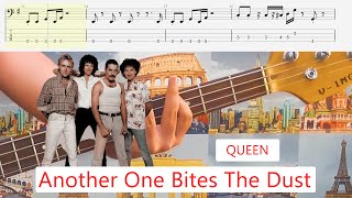 Queen  Another One Bites The Dust Bass Cover  Tab [upl. by Susette]