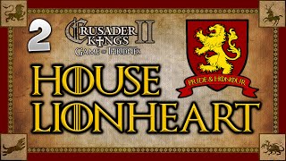 THE CONQUEST BEGINS Game of Thrones  Crusader Kings 2 House Lionheart  Multiplayer Campaign 2 [upl. by Noiro]