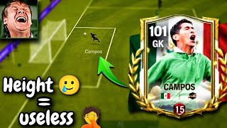 Gk Camposs height really matters 😆  Fc mobile  Copa Camposs review ✅ [upl. by Esiuqram35]