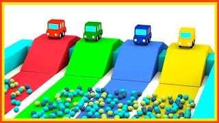 JUMPING CARS Ball Pool  Cartoon Cars Videos for Kids Cartoons for Children  Kids Cars Cartoons [upl. by Nuoras]