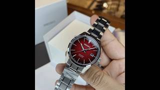 SEIKO PRESAGE quotSHARP EDGESquot SERIES RED DIAL AUTOMATIC WATCH SPB227J1 seiko seikopresage seiko5 [upl. by Aniretake79]