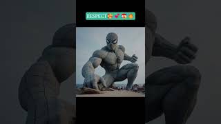 quotEpic Superheros Statue A Marvel Masterpiece on the Beachquot💪 spiderman marvel shorts [upl. by Ocinom]