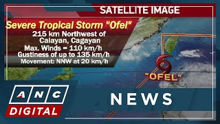 Ofel weakens into a severe tropical storm Pepito now a typhoon  ANC [upl. by Ielak]