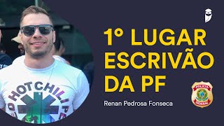 1° Lugar no Concurso de Escrivão PF  Renan Pedrosa Fonseca [upl. by Eittod]