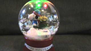 Snoopy snow globe singing Christmas songs [upl. by Ware260]