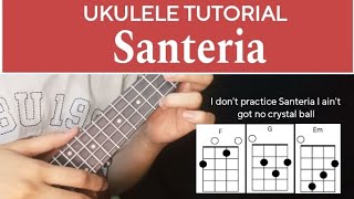 Sublime  Santeria Ukulele tutorial EASY CHORDS [upl. by Amrak]