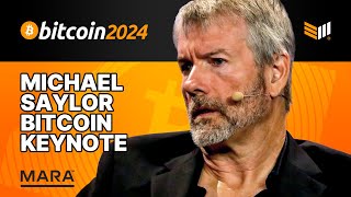 Michael Saylor Bitcoin 2024 Keynote Speech [upl. by Nosde]