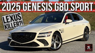 The 2025 Genesis G80 35T Sport Is A Next Level Luxury Sedan With Lexus Killer Vibes [upl. by Nihcas230]