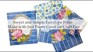 Craft Fair Folio Made with Just Paper Great for Craft Fairs [upl. by Hanikas]