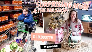 Surprising MUM For Her BIRTHDAY amp The BIG Christmas Food Shop [upl. by Amitaf]