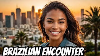 Surprising meetup Brazilian lady in Los Angeles [upl. by Dorison]