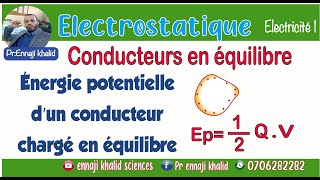 Energie potentielle d’un conducteur chargé en équilibre [upl. by Drobman]