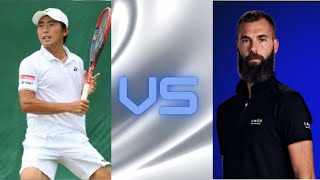 Rio Noguchi JPN Vs Benoit Paire FRA2024 Taipei OEC Open [upl. by Ahsiekim]