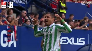 Vitor Roque Goal Osasuna vs Real Betis 01 Goals and Extended Highlights [upl. by Tonia249]