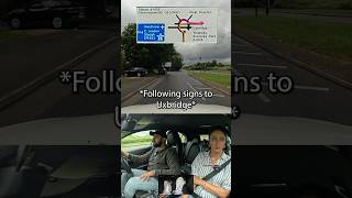 FOLLOWING SIGNS 😟 Part 1 driving test fail learn london road howto pass roundabout car [upl. by Erl]