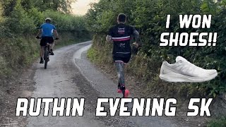 Setting a NEW COURSE RECORD at Ruthin Evening 5k Road Race [upl. by Nus]