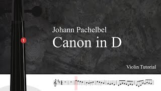 Johann Pachelbel Canon in D  Violin Trio  Violin Tutorial  Sheet Music [upl. by Heloise]