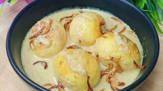 বাংলাদেশী ডিমের কোরমা রান্নার রেসিপি। Easy egg korma recipe in bangla [upl. by Arlie903]