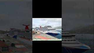 Carnival Magic Carnival Celebration amp Carnival Pride Docked at StThomas in VSNG cruiseship [upl. by Ahsined]