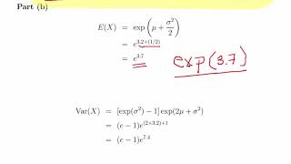 Lognormal Distribution  Worked Example [upl. by Ettenom]