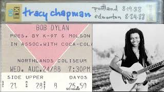 Tracy Chapman  Northlands Coliseum Edmonton Alberta 82488 opening set for Bob Dylan [upl. by Ynneb]