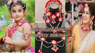 customized flower jewellery making decoration jewellerydesign fashion SaiSiritalks [upl. by Efren]